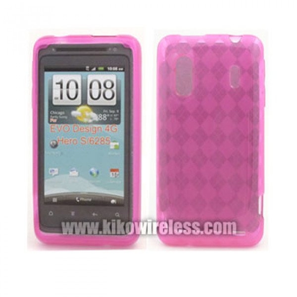 Wholesale TPU Gel Case for HTC Evo Design 4G (Pink)